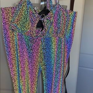 Reflective 2 piece Rave set